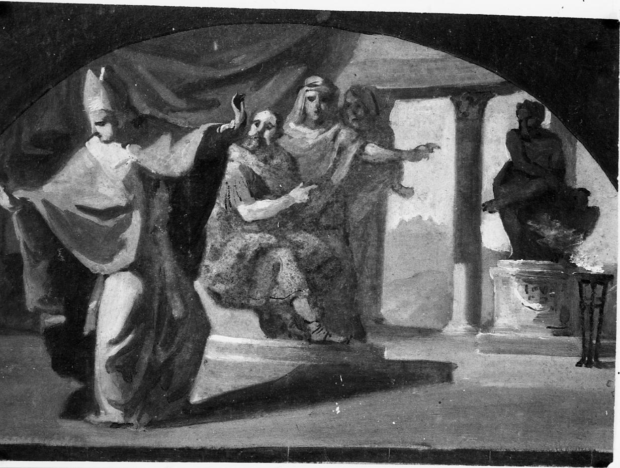 Sant'Emidio rifiuta il paganesimo, Sant'Emidio rifiuta il paganesimo (dipinto) di Gabrielli Giulio (ultimo quarto sec. XIX)