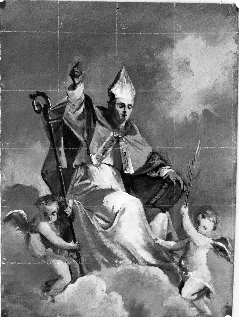 Sant'Emidio in gloria (dipinto) di Gabrielli Giulio (ultimo quarto sec. XIX)