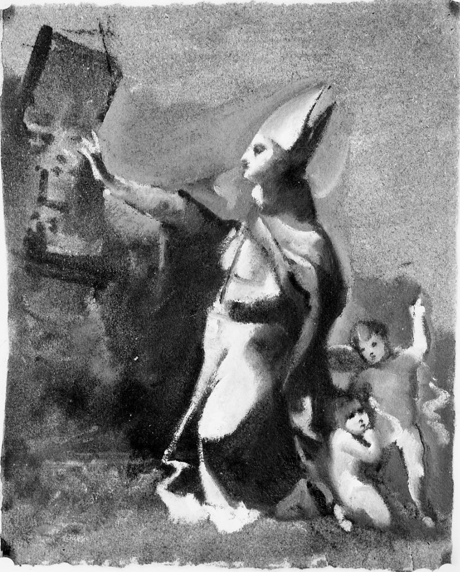 Sant'Emidio protettore contro il terremoto (dipinto) di Gabrielli Giulio (ultimo quarto sec. XIX)