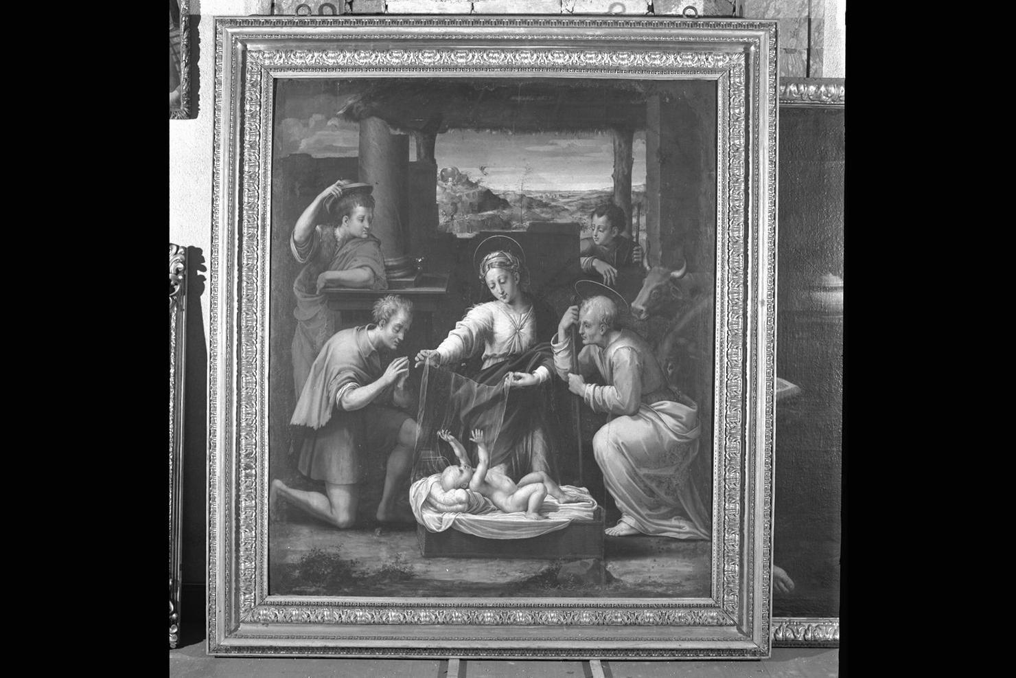 adorazione dei pastori (dipinto) di Raffaellino del Colle (sec. XVI)