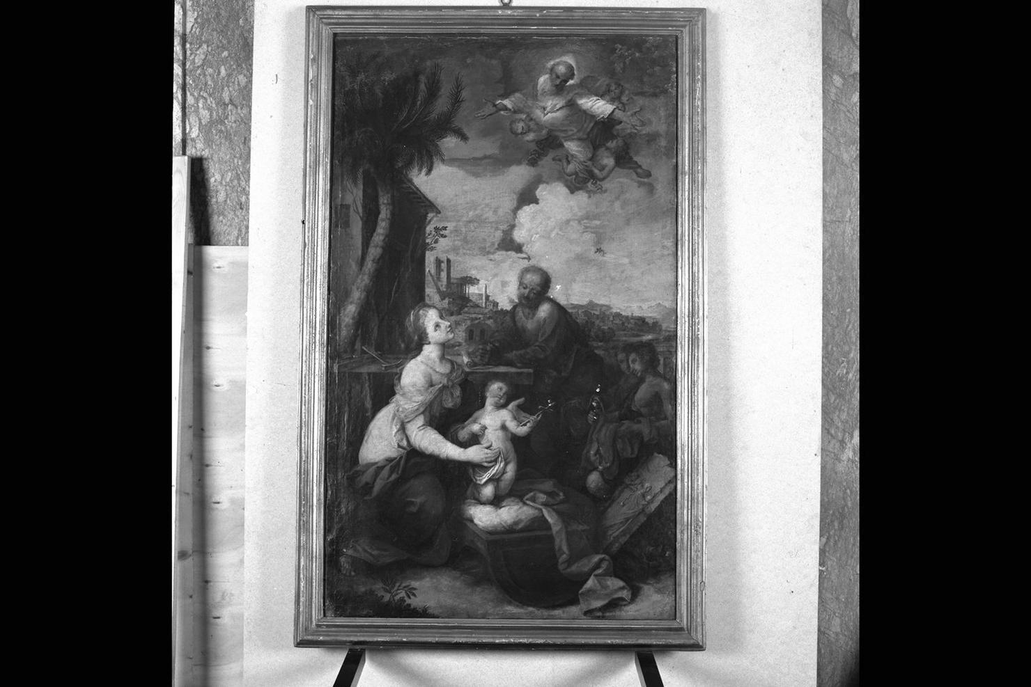 Sacra Famiglia (dipinto) di Lazzarini Giovanni Andrea (seconda metà sec. XVIII)