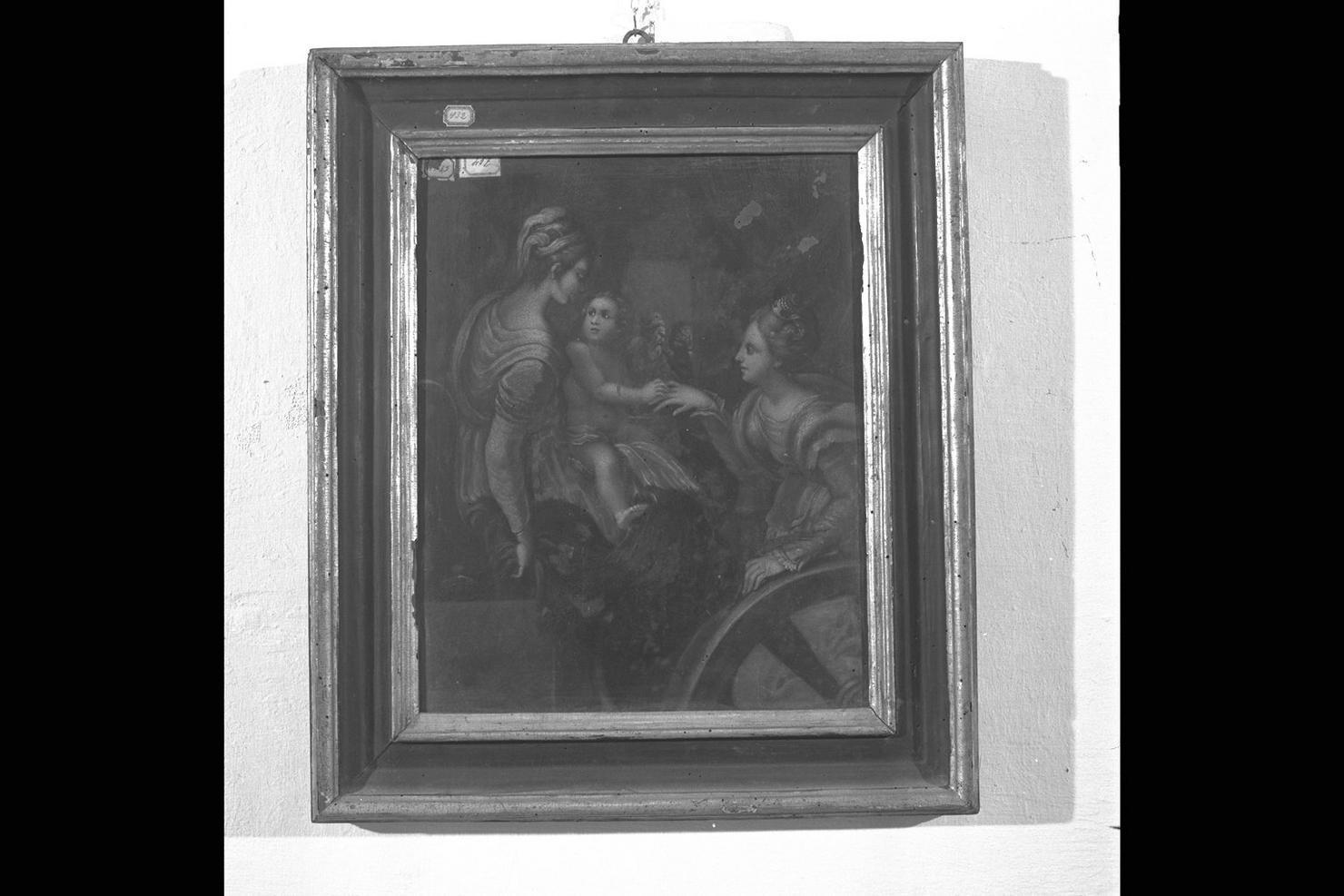 matrimonio mistico di Santa Caterina (dipinto) - ambito italiano (sec. XVIII)