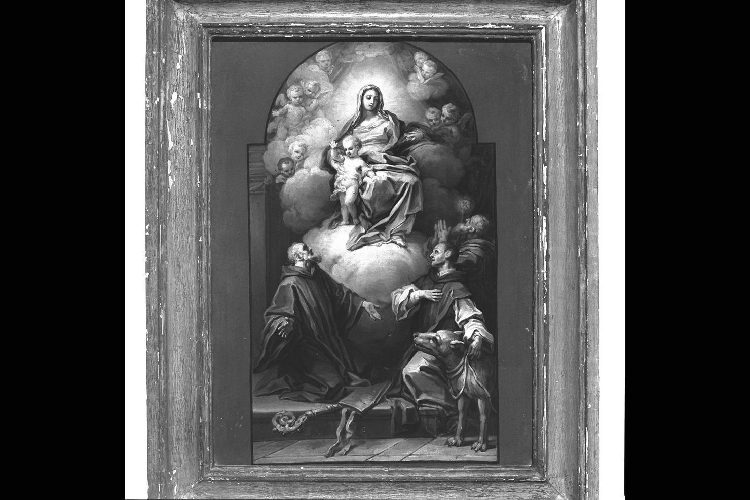 Madonna con il Bambino e Santi, Madonna con Bambino e Santi (dipinto) - ambito romano (prima metà sec. XVIII)