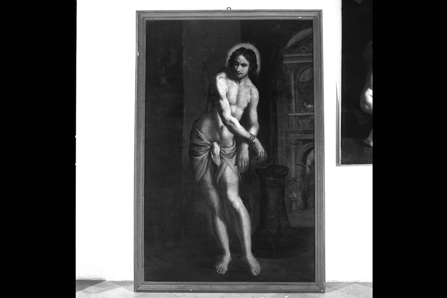 Cristo alla colonna (dipinto) di Ridolfi Claudio (prima metà sec. XVII)