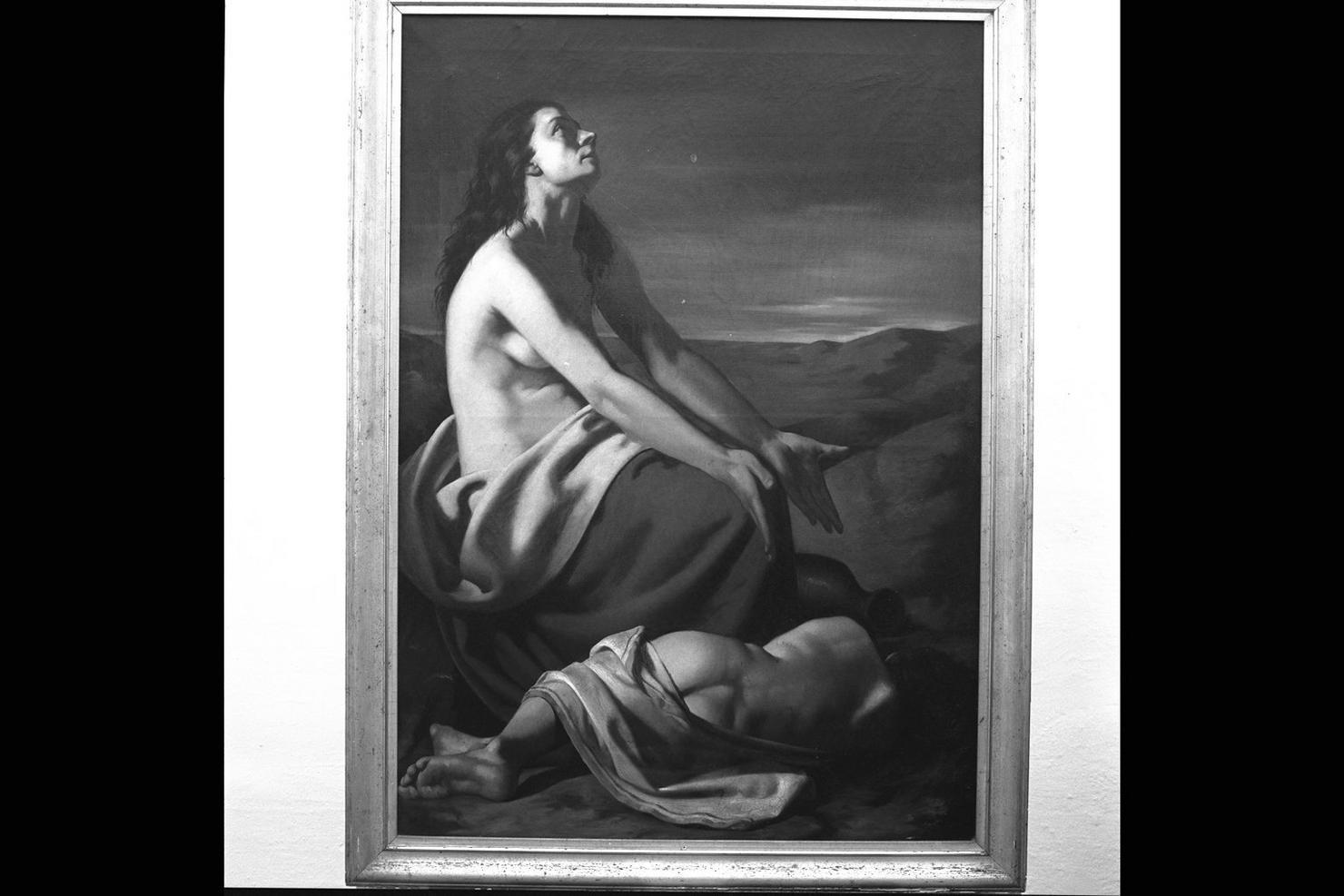 Agar fugge nel deserto (dipinto) di Pierpaoli Giovanni (seconda metà sec. XIX)