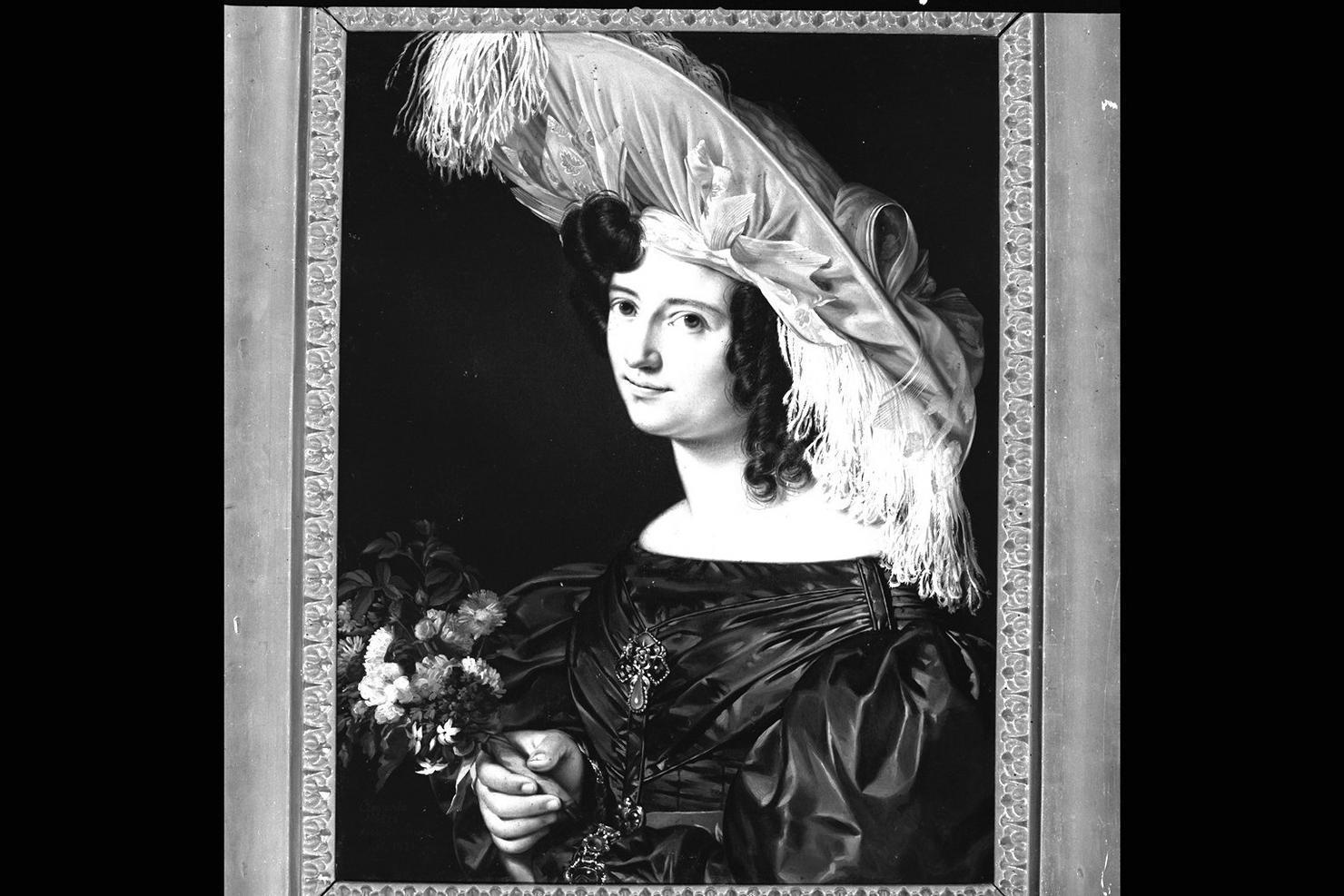 ritratto della contessa Giulia Tomani Amiani (dipinto) di Alberi Clemente (sec. XIX)