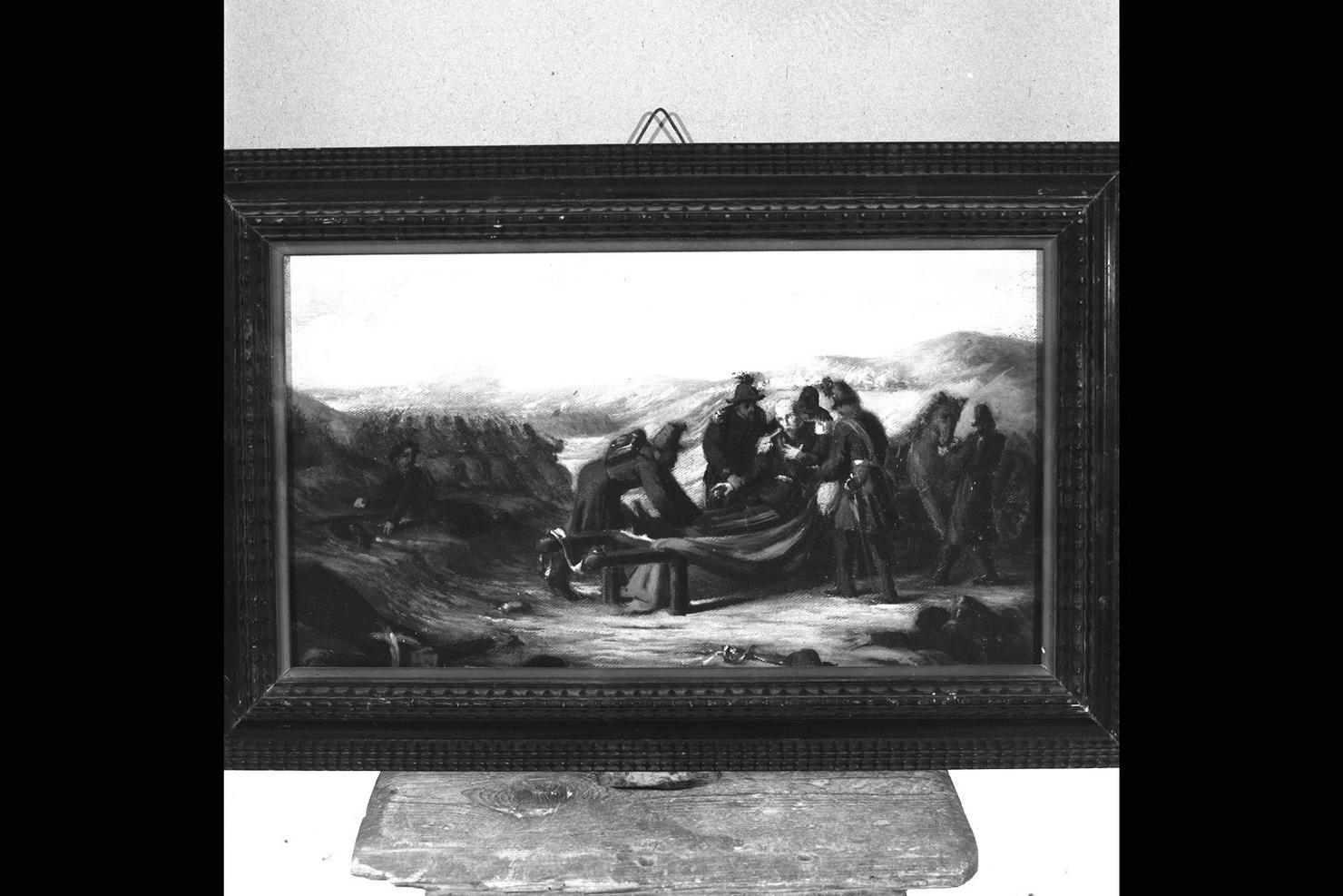 morte del Generale Rodolfo Gabrielli di Montevecchio (dipinto) di Pierpaoli Giovanni (sec. XIX)