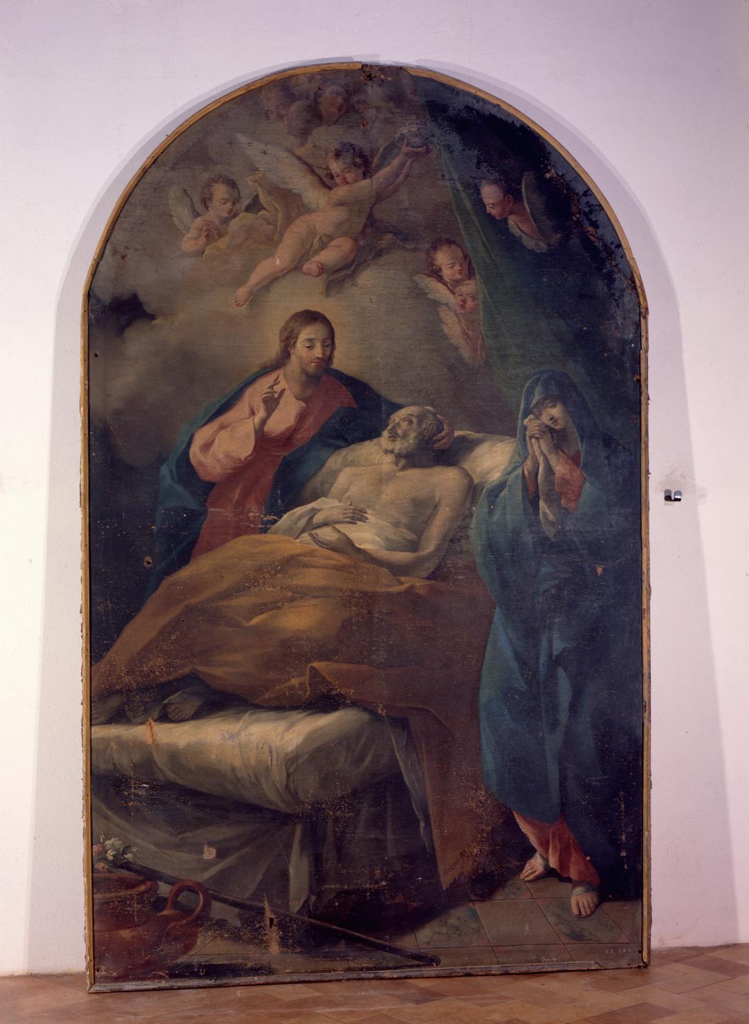 morte di San Giuseppe (dipinto) - ambito Italia centrale (sec. XVIII)