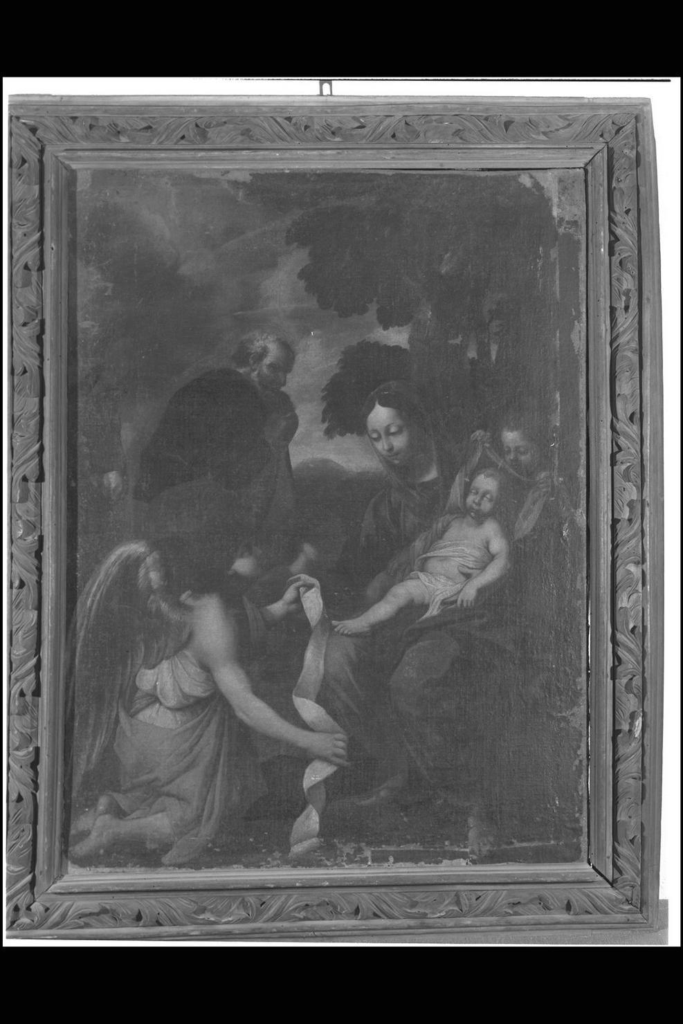 riposo nella fuga in Egitto (dipinto) - ambito italiano (fine/inizio secc. XVII/ XVIII)