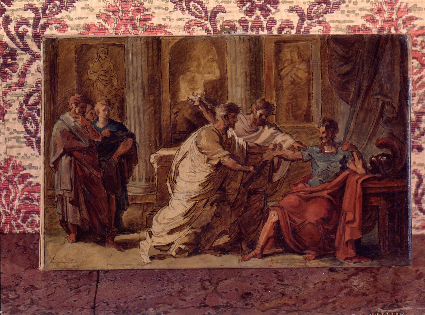 episodio di storia romana (dipinto) di Duranti Fortunato (prima metà sec. XIX)