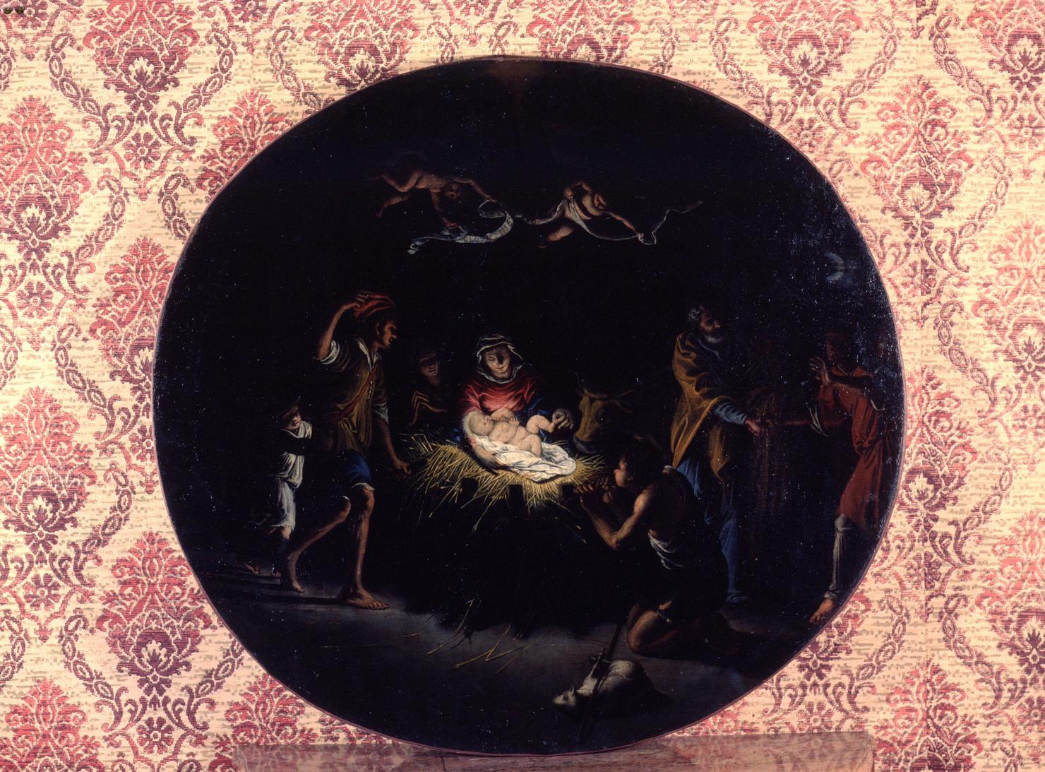 adorazione dei pastori (dipinto) di Bassano Francesco (scuola) (fine/inizio secc. XVI/ XVII)