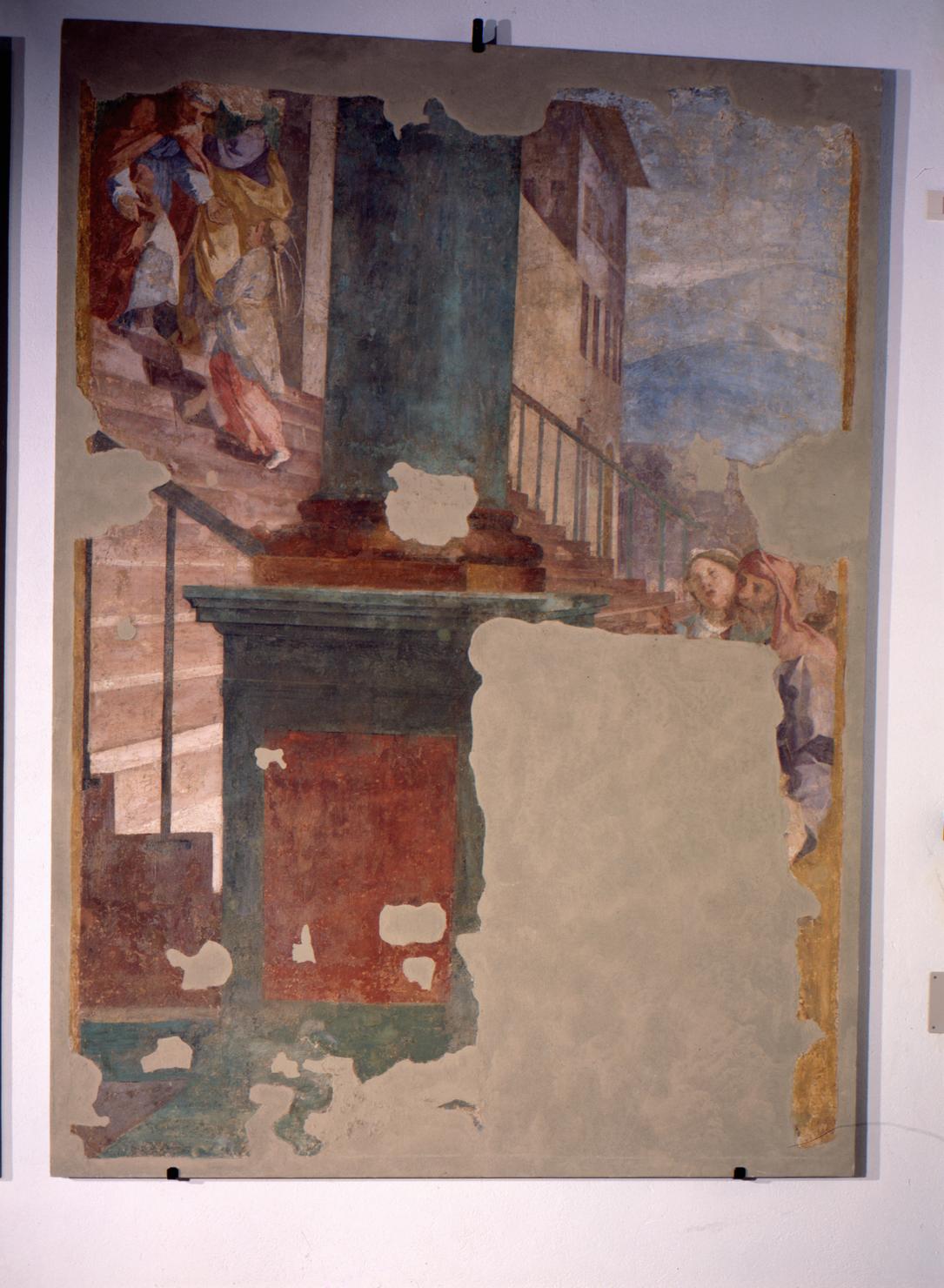 presentazione di Maria Vergine al tempio (dipinto) di Boscoli Andrea (attribuito) (sec. XVII)