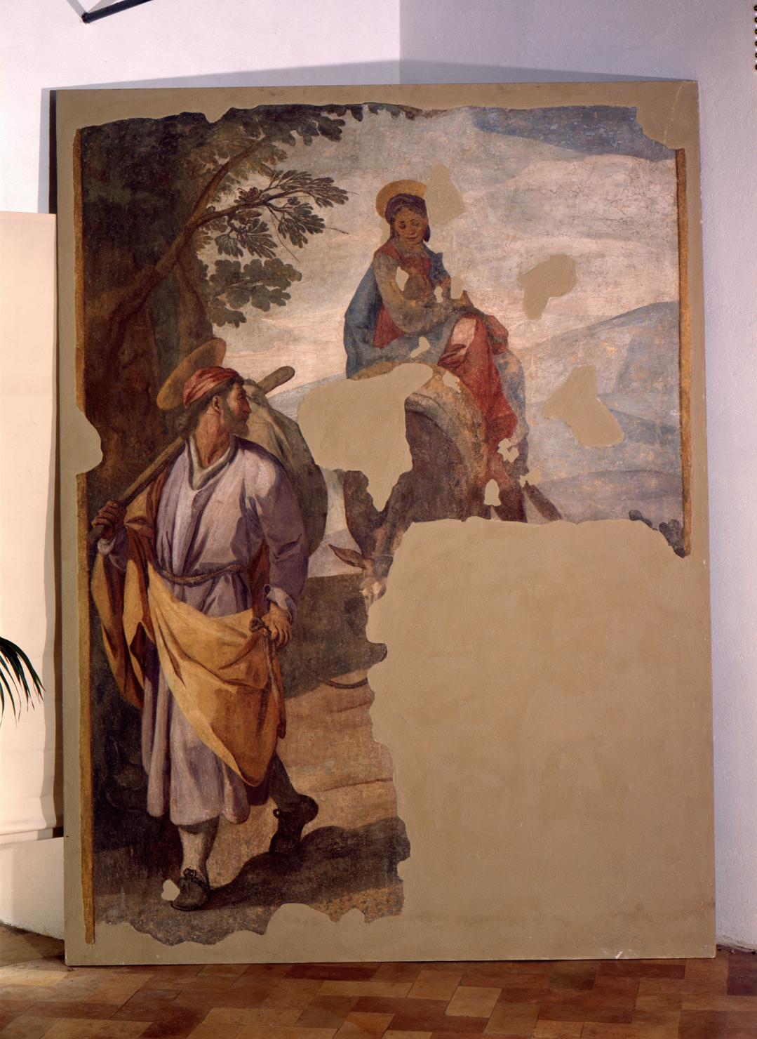 fuga in Egitto (dipinto) di Boscoli Andrea (attribuito) (sec. XVII)