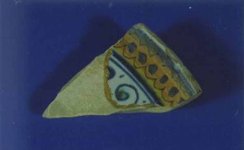 piatto, frammento - bottega di Casteldurante (fine/inizio secc. XV/ XVI)