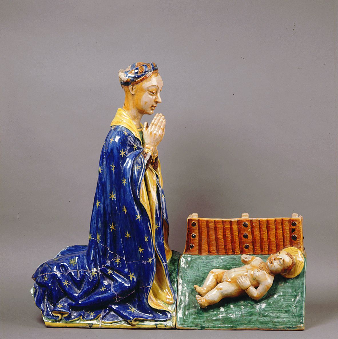 Madonna con Bambino (gruppo scultoreo) - bottega marchigiana (seconda metà sec. XVI)