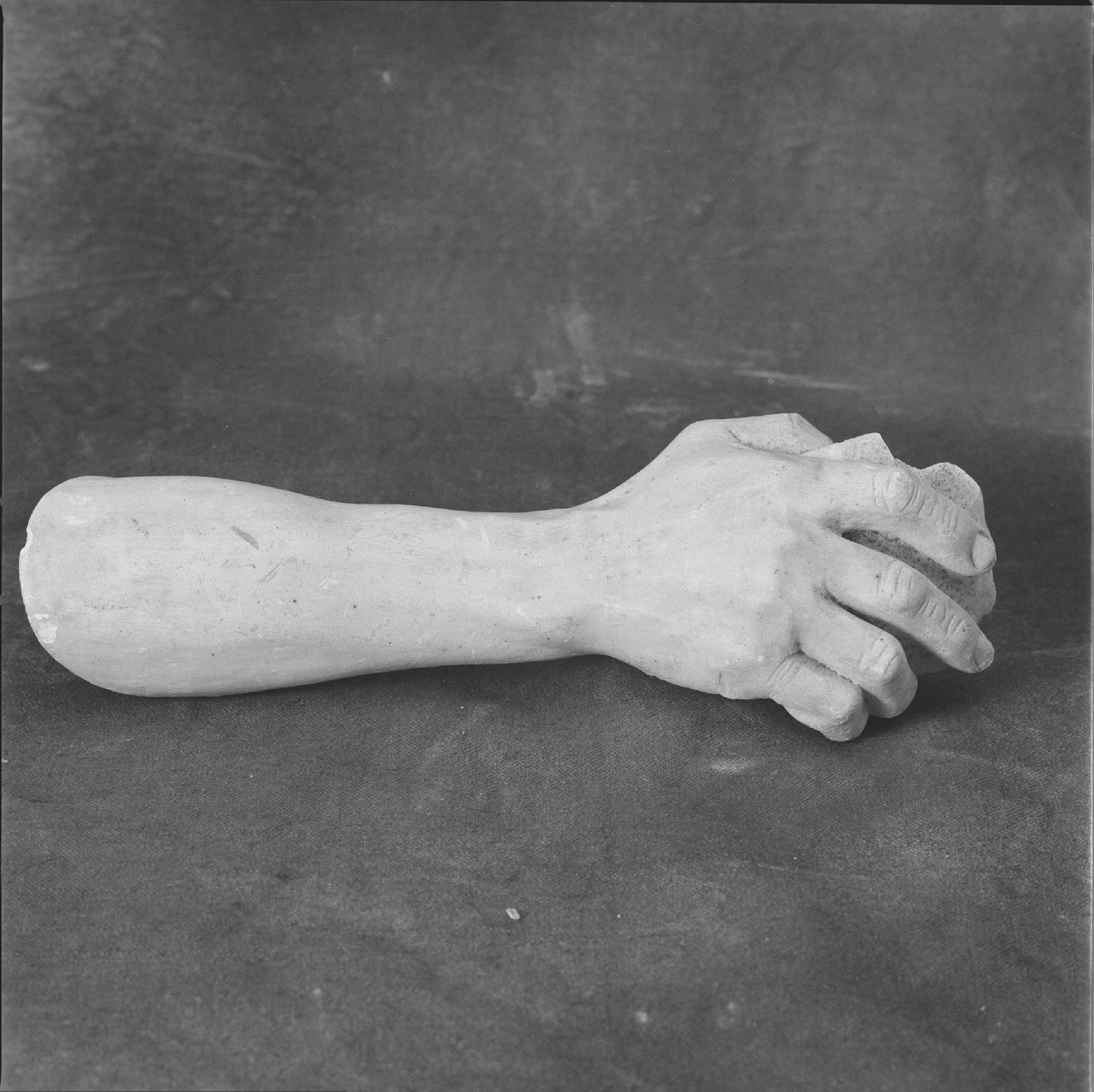 avambraccio e mano (scultura) - ambito marchigiano (seconda metà sec. XIX)