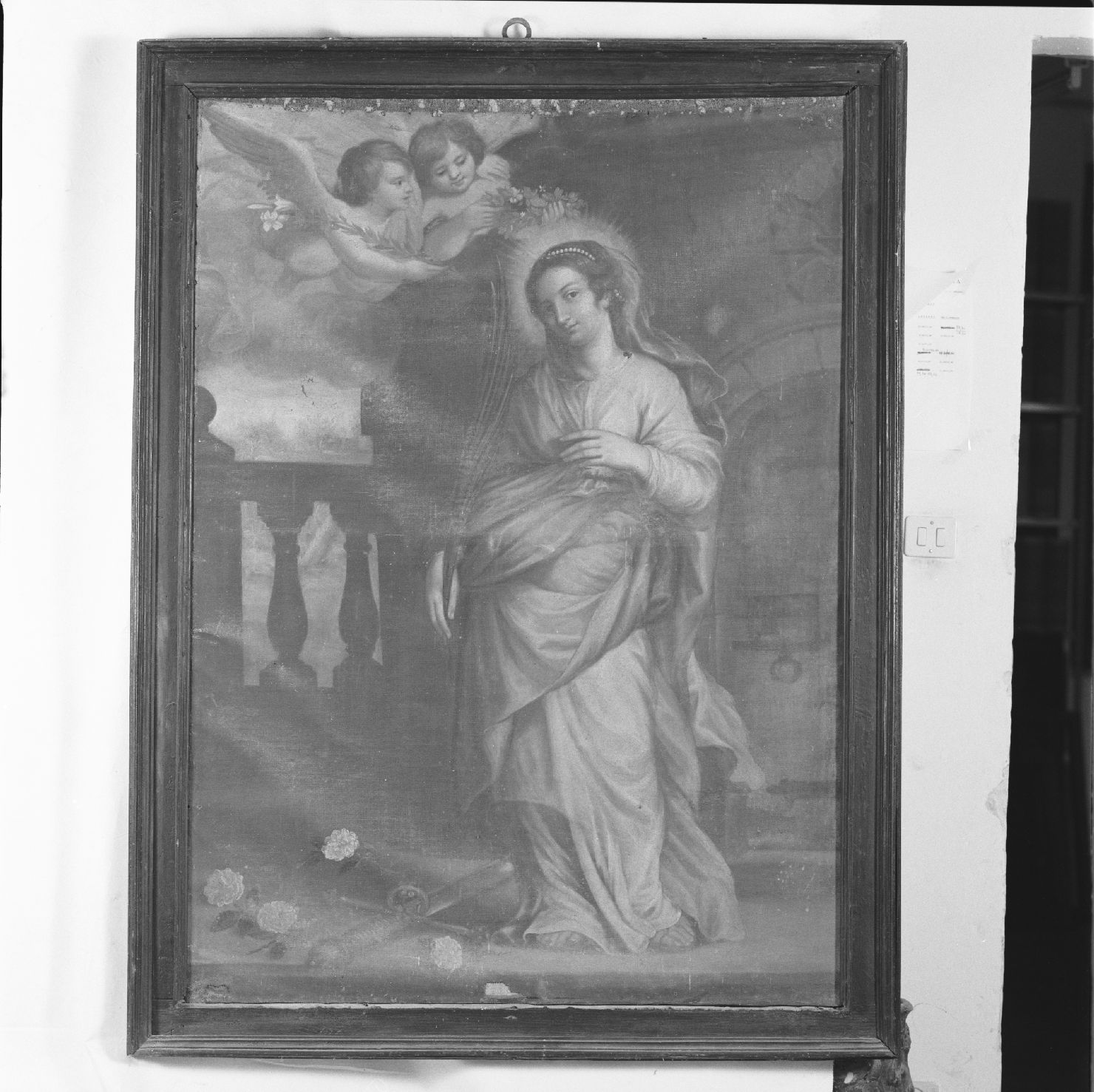 Santa Barbara (dipinto) di Peruzzini Domenico (sec. XVII)