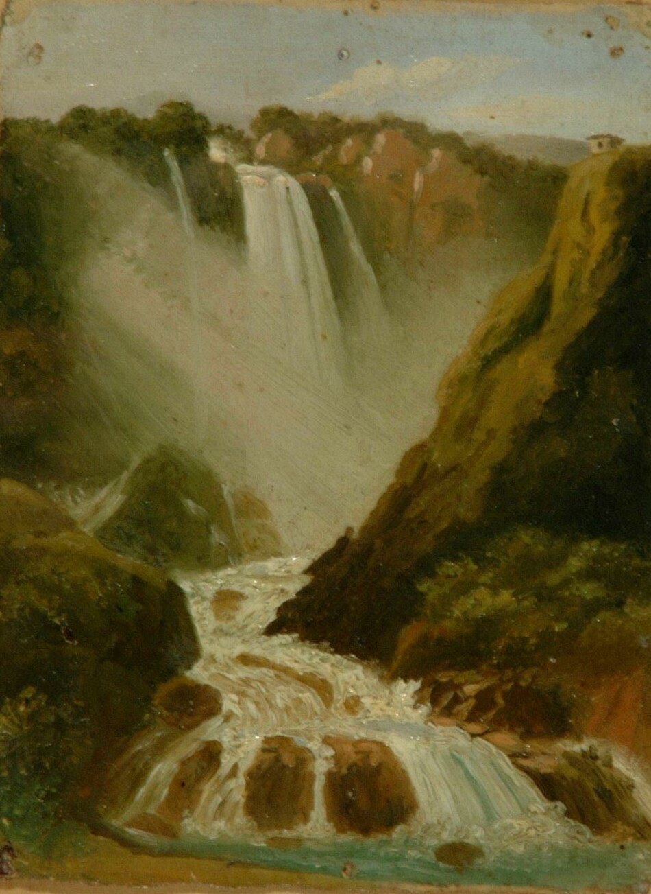 Cascata delle Marmore (dipinto) - ambito napoletano (metà sec. XIX)