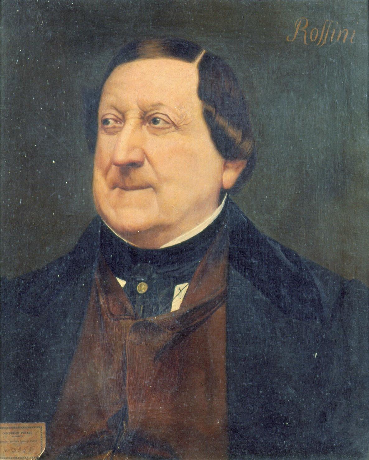 ritratto di Rossini Gioacchino (dipinto) - ambito Italia centrale (ultimo quarto sec. XIX)
