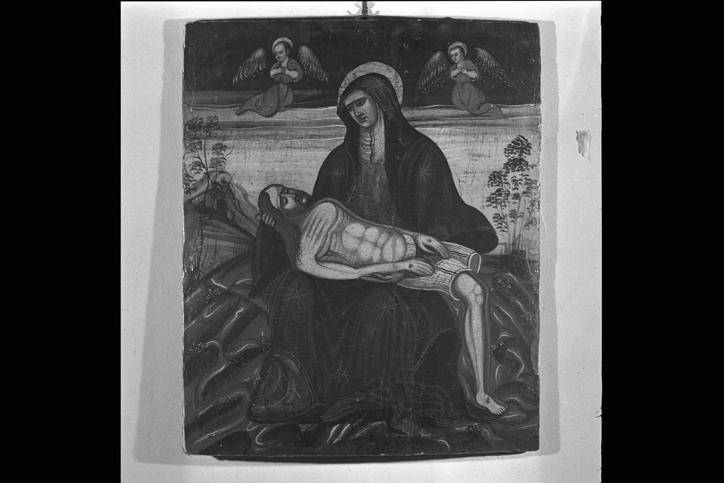 compianto sul Cristo morto (dipinto) - ambito marchigiano (sec. XVI)