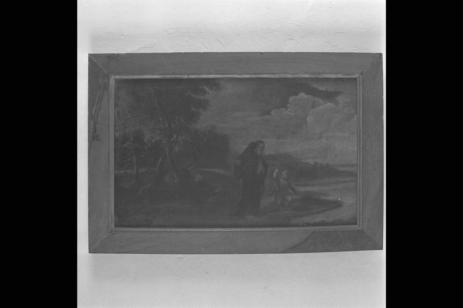 apparizione di Gesù Bambino a Sant'Antonio da Padova (dipinto) - ambito marchigiano (sec. XVII)
