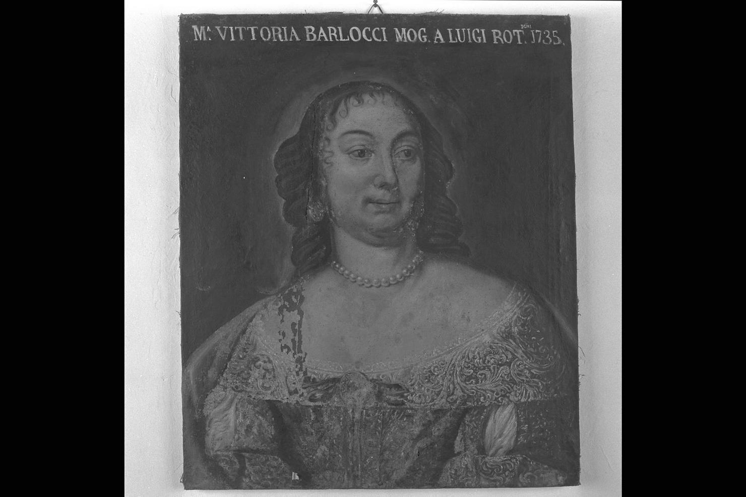 ritratto di Maria Vittoria Barlocci (dipinto) - ambito marchigiano (sec. XVIII)