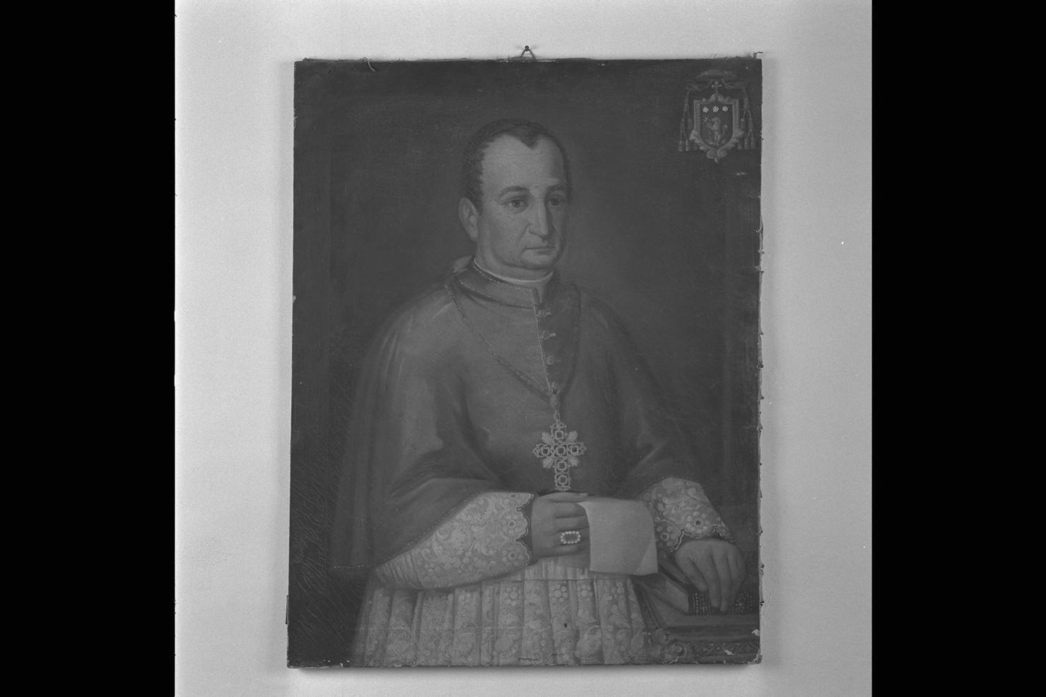 ritratto di vescovo (dipinto) - ambito marchigiano (prima metà sec. XIX)