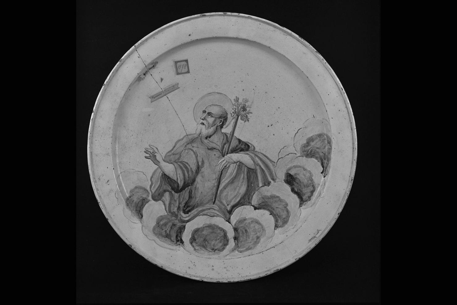 piatto - bottega di Castelli (sec. XVIII)