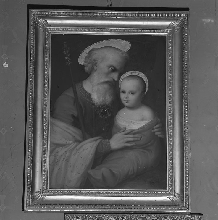 San Giuseppe e Gesù Bambino (dipinto) - ambito marchigiano (sec. XIX)