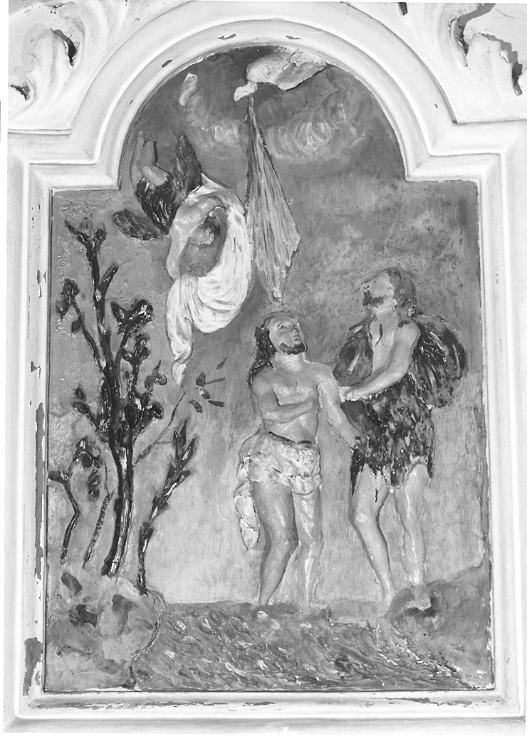 battesimo di Cristo (rilievo) di Rondelli Francesco Antonio (attribuito) (prima metà sec. XIX)