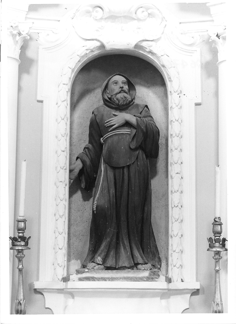 San Francesco di Paola (statua) di Rondelli Francesco Antonio (attribuito) (fine sec. XVIII)