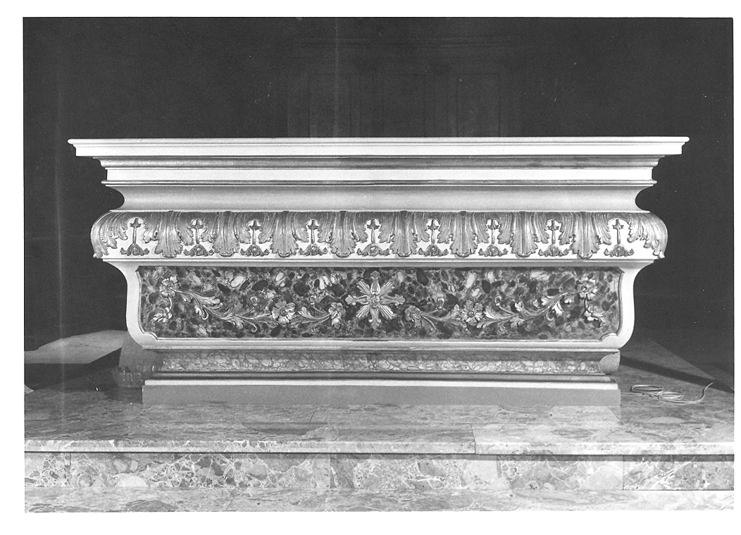 mensa d'altare di Zacchiroli Benedetto (sec. XIX)