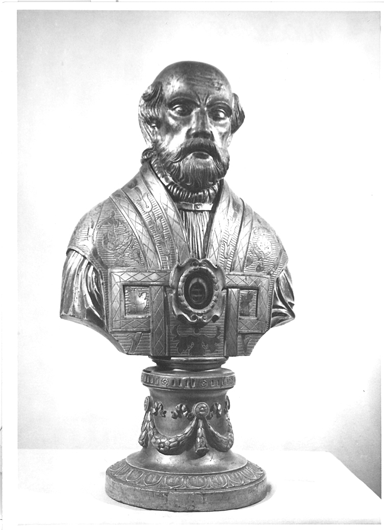 Sant'Andrea Avellino (reliquiario - a busto) - bottega marchigiana (metà sec. XIX)
