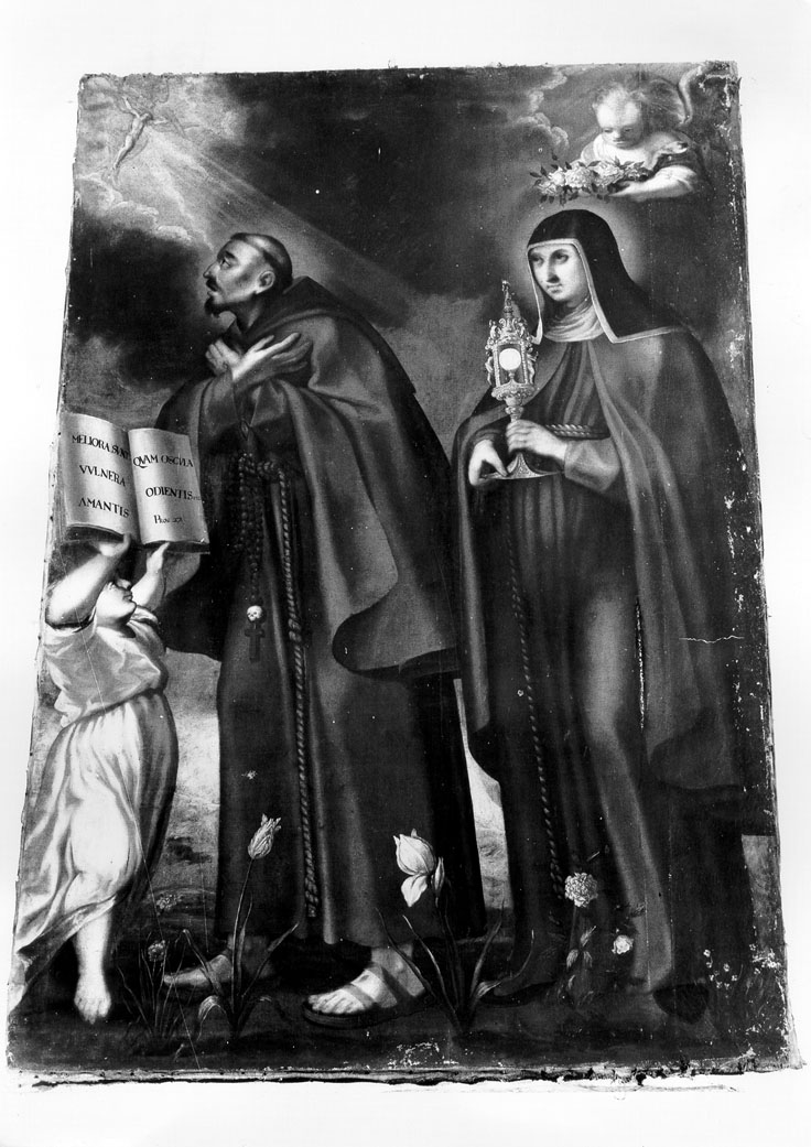San Francesco d'Assisi e Santa Chiara (dipinto) - ambito marchigiano (fine/inizio secc. XVII/ XVIII)