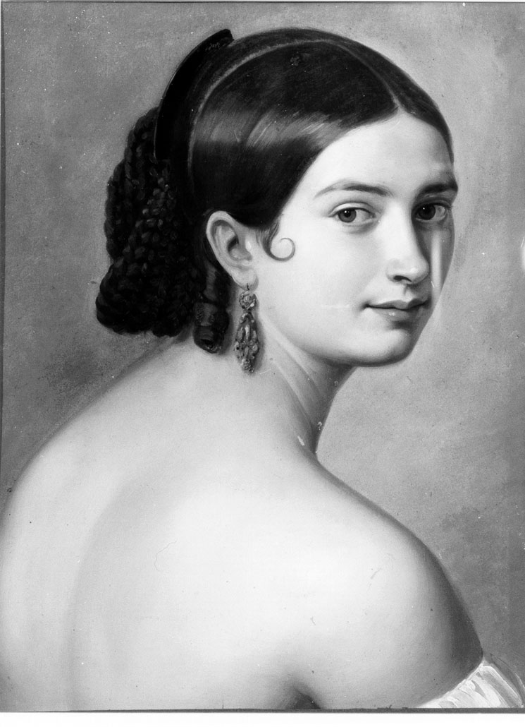 ritratto di donna (dipinto) di Fidanza Raffaele (prima metà sec. XIX)