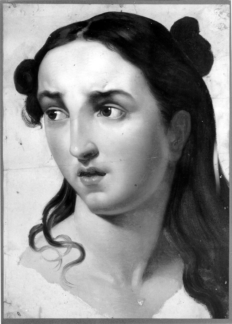 ritratto di donna (dipinto) di Fidanza Raffaele (prima metà sec. XIX)