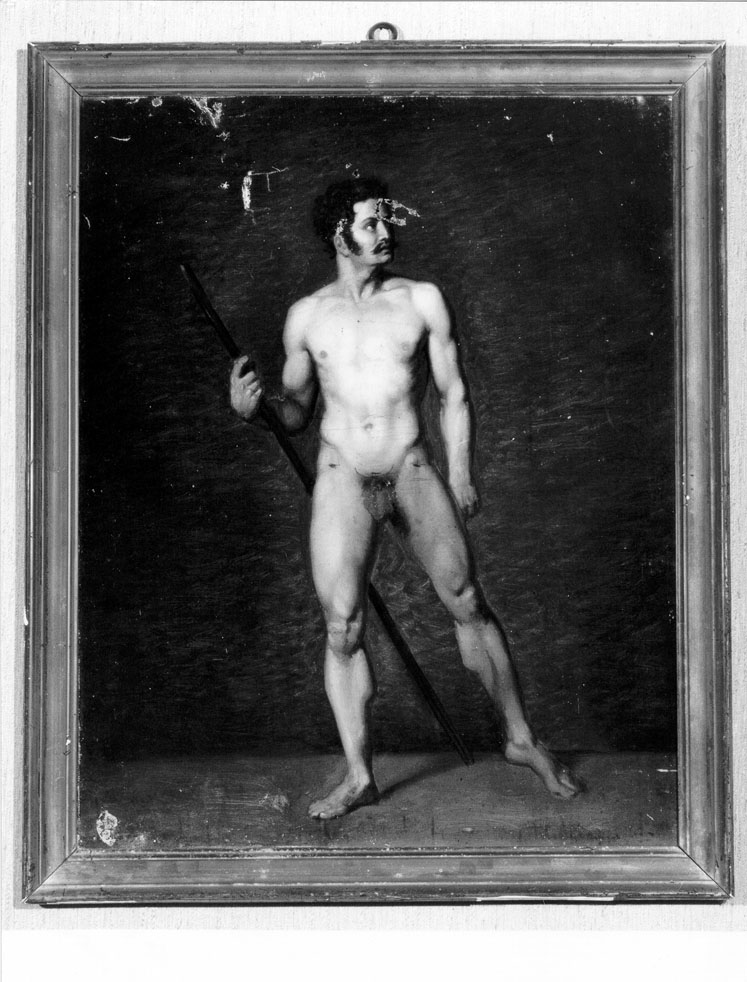 ritratto d'uomo (dipinto) di Fidanza Raffaele (prima metà sec. XIX)