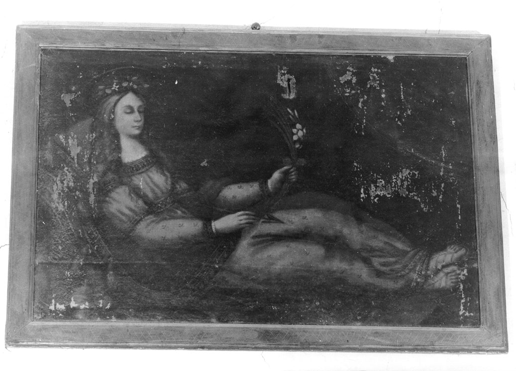 Santa Caterina d'Alessandria (?) (dipinto) - ambito marchigiano (sec. XVII)