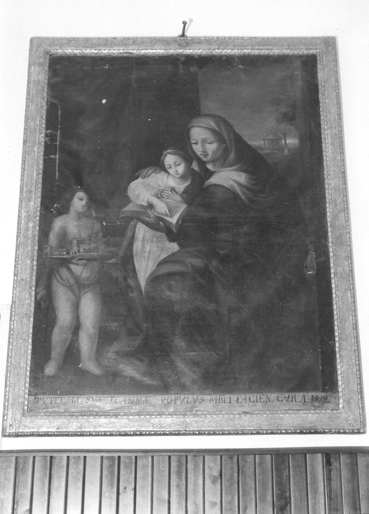 Maria Vergine bambina e Sant'Anna (dipinto) - ambito marchigiano (sec. XIX)