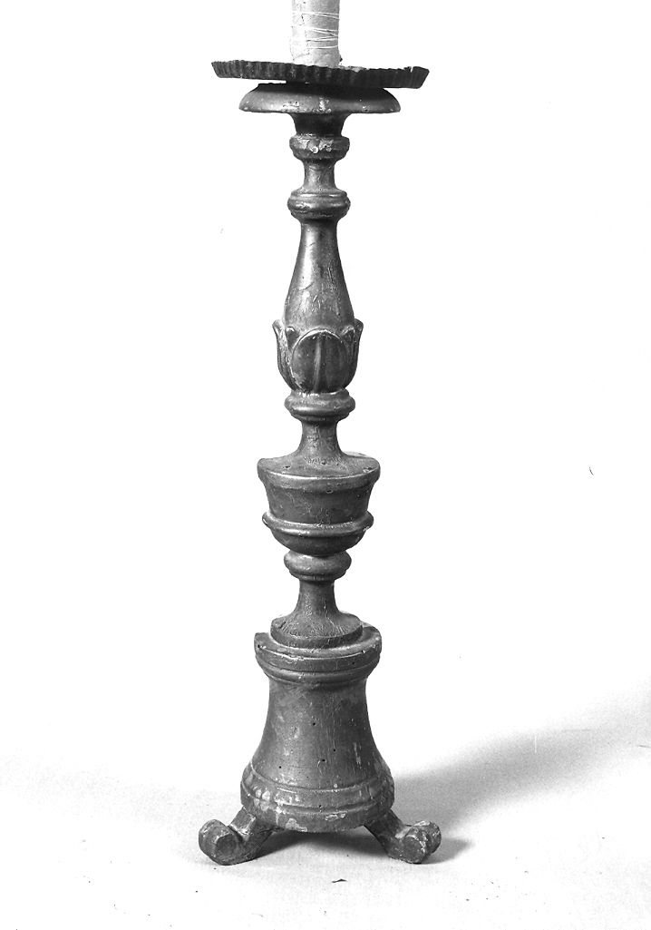 candeliere d'altare - bottega marchigiana (sec. XIX)