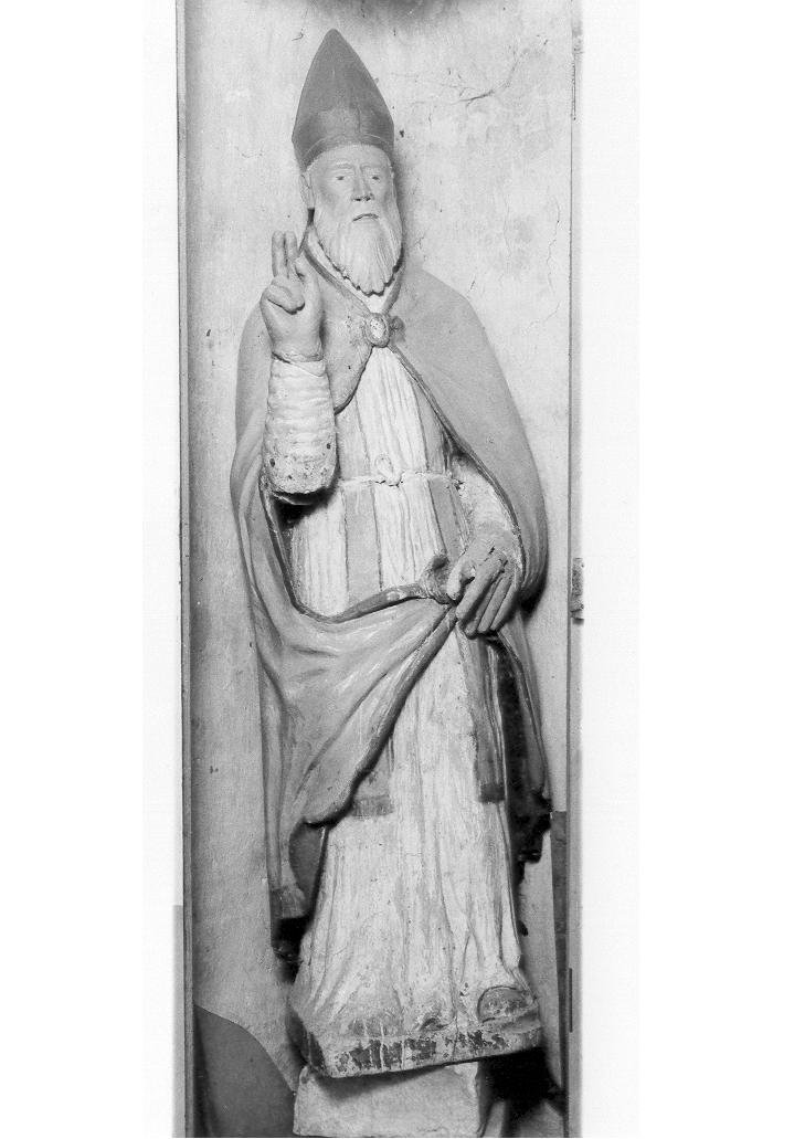 Sant'Ilario benedicente (statua) - bottega marchigiana (sec. XIX, sec. XX)