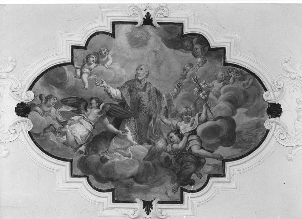 San Filippo Neri (dipinto, elemento d'insieme) - ambito marchigiano (metà sec. XVII)