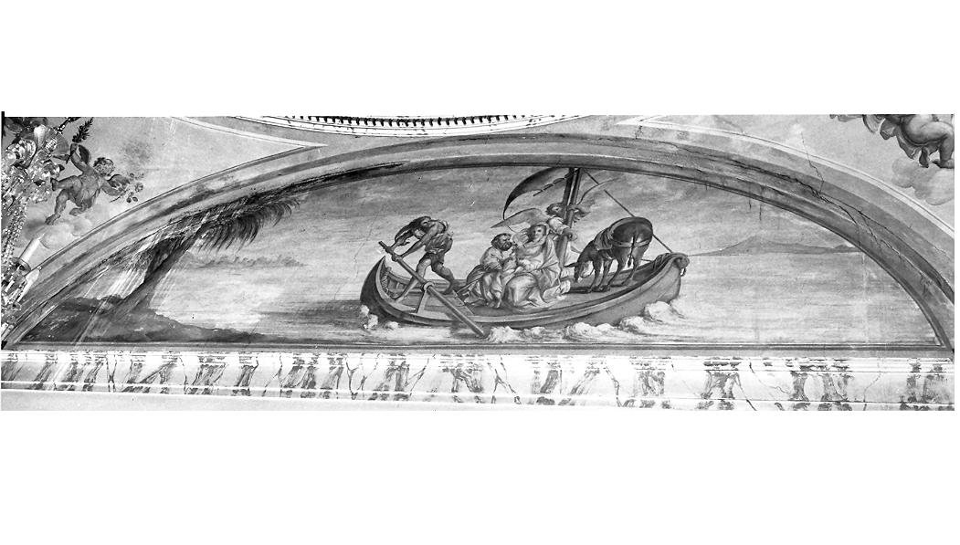 fuga in Egitto (dipinto, elemento d'insieme) - ambito marchigiano (sec. XIX)