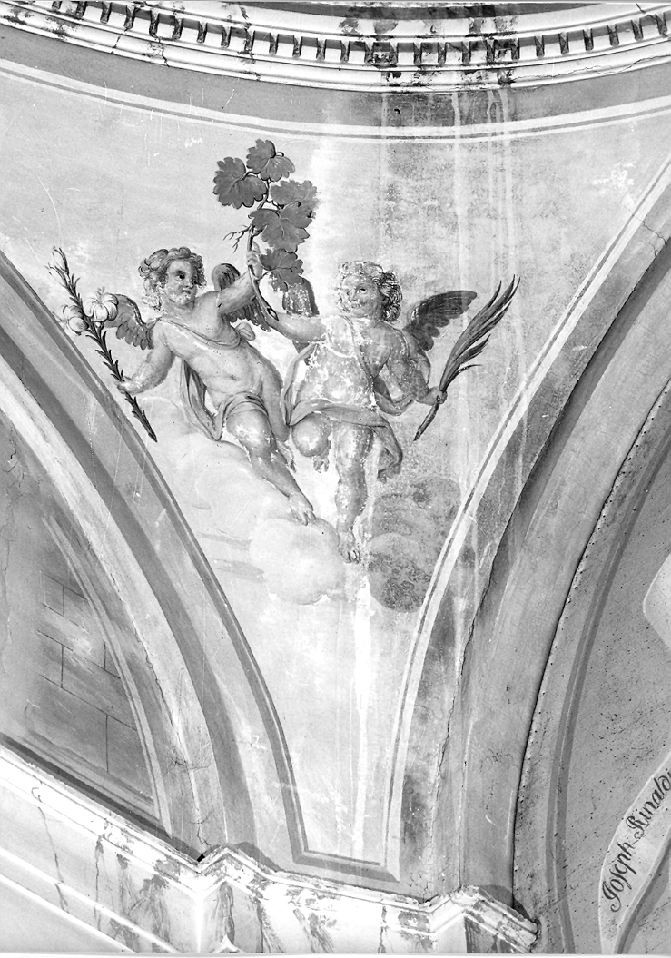 angeli (dipinto, elemento d'insieme) - ambito marchigiano (sec. XIX)