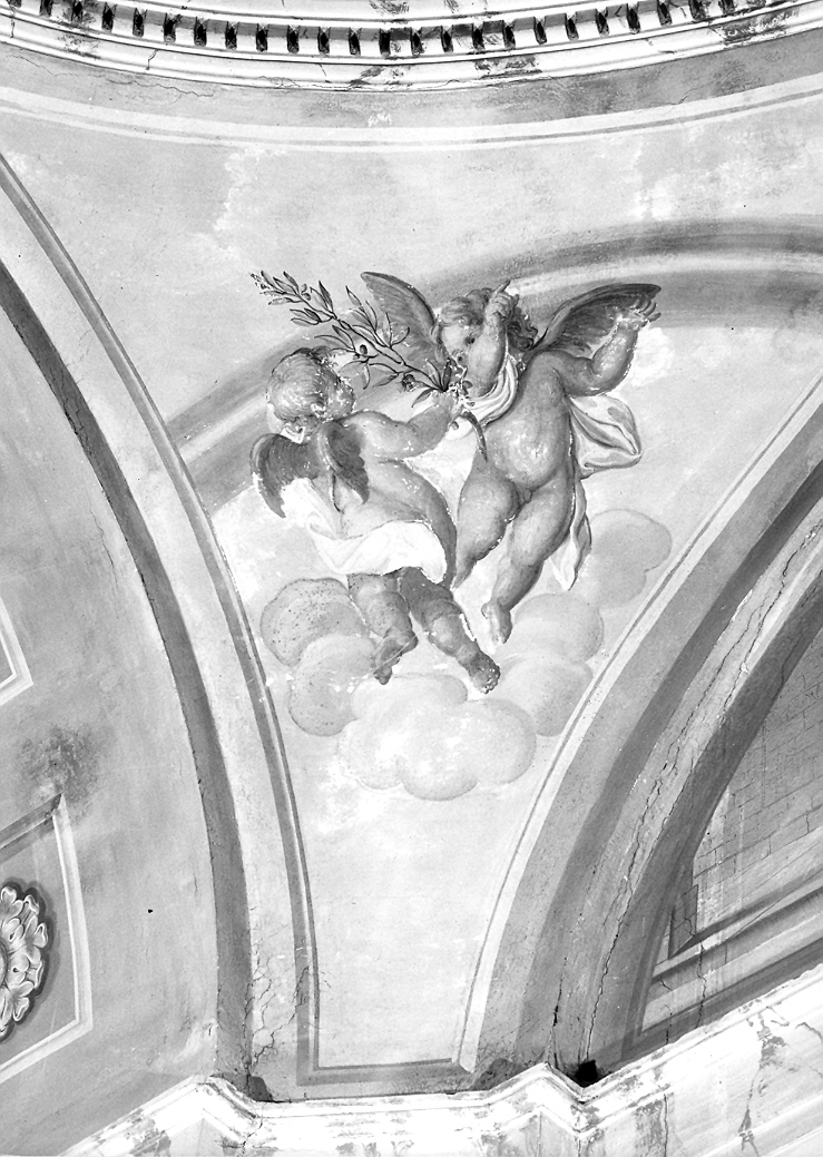 angeli (dipinto, elemento d'insieme) - ambito marchigiano (sec. XIX)