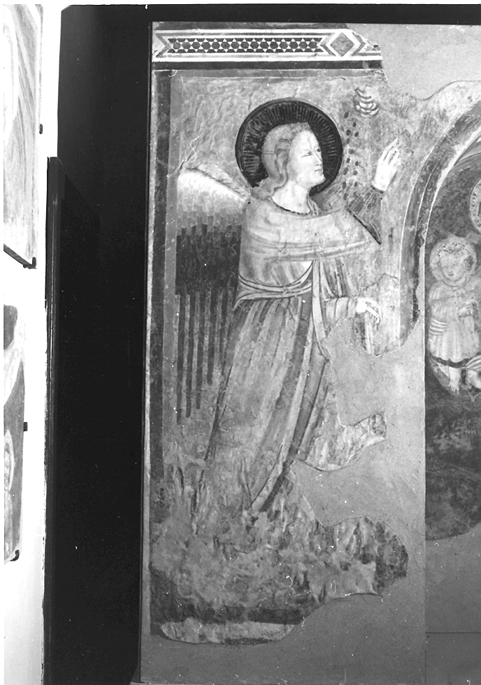 angelo annunciante (dipinto) - ambito camerinese (fine sec. XIV)