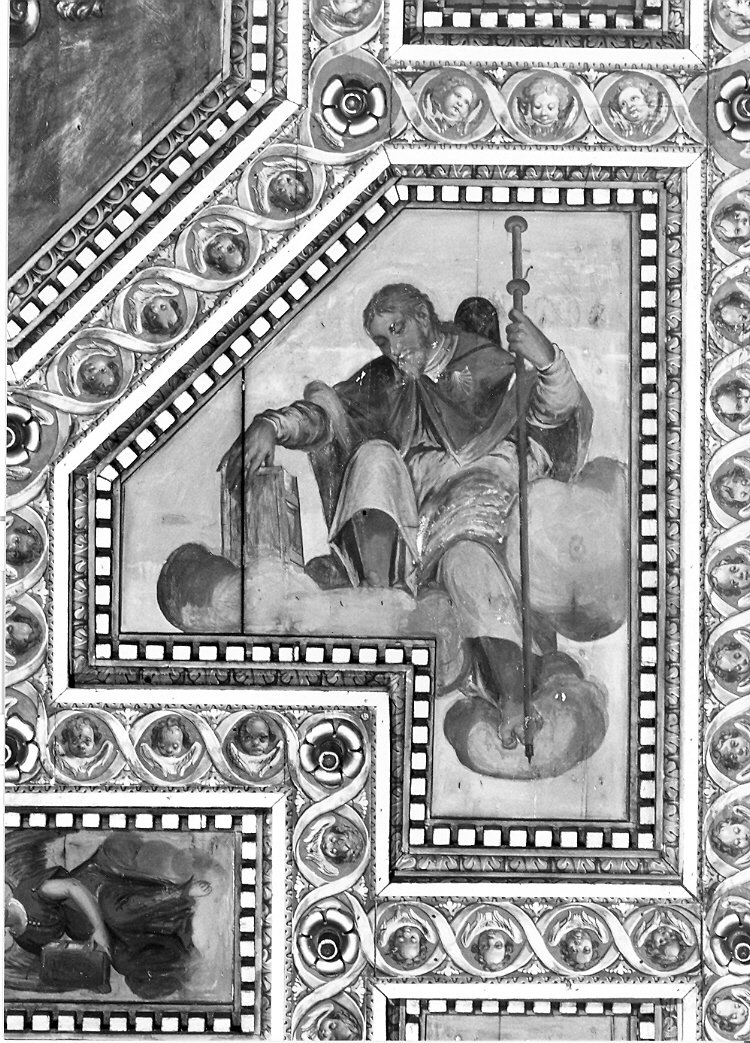 San Giacomo il Maggiore (lacunare, elemento d'insieme) di Costa Andrea, Rizzo Antonio, Gattucci Tommaso, Zappetta Giacomo (sec. XVII)