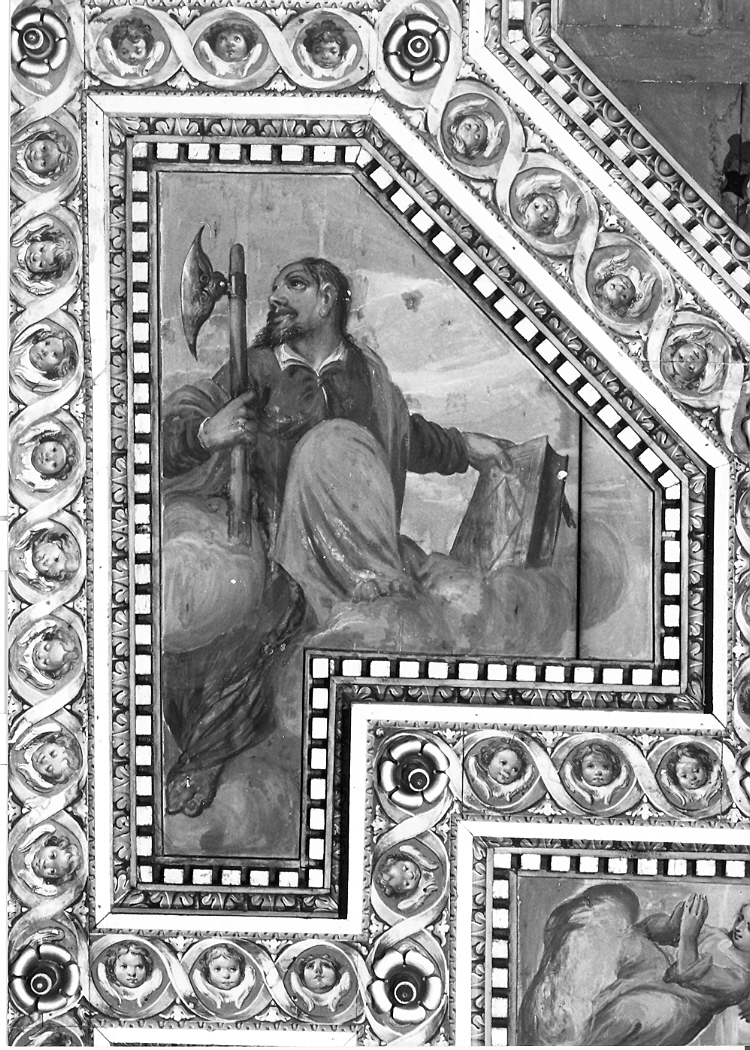 San Mattia Apostolo (lacunare, elemento d'insieme) di Costa Andrea, Rizzo Antonio, Gattucci Tommaso, Zappetta Giacomo (sec. XVII)