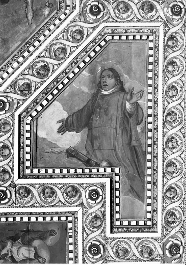 San Barnaba Apostolo (lacunare, elemento d'insieme) di Costa Andrea, Rizzo Antonio, Gattucci Tommaso, Zappetta Giacomo (sec. XVII)