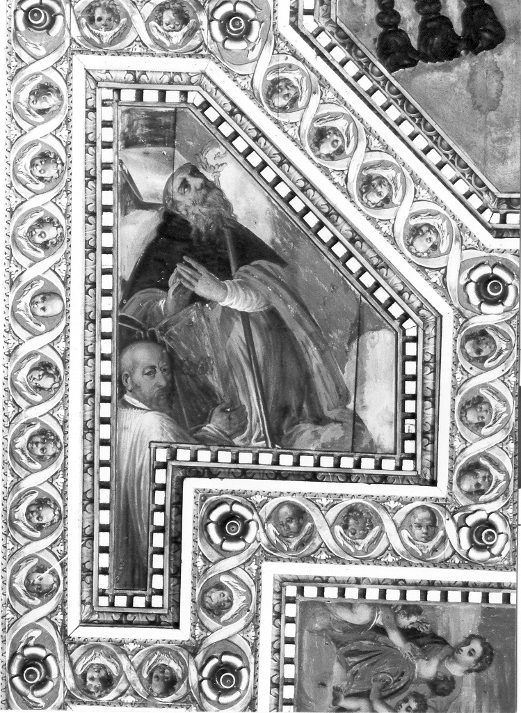 Sant'Agostino (lacunare, elemento d'insieme) di Costa Andrea, Rizzo Antonio, Gattucci Tommaso, Zappetta Giacomo (sec. XVII)